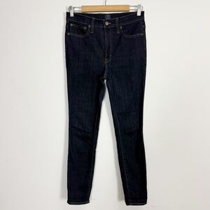 J Crew 10" High Rise Skinny Jeans Womens 27 Dark Wash Denim BA777